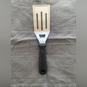 Stainless Steel BBQ Cooking Spatula Draining Metal Can Bottle Opener Utensil